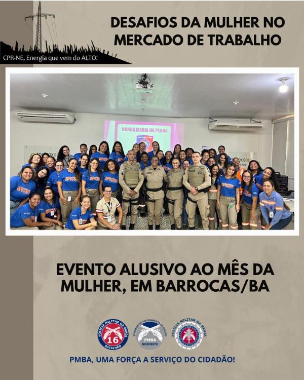 16° BPM participa de evento alusivo ao \"Mês da Mulher \", em Barrocas*