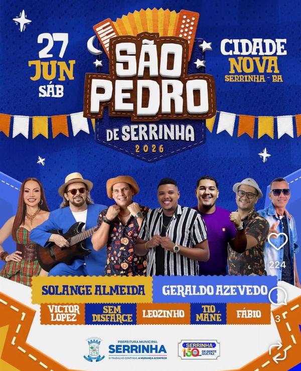 Festa de São Pedro no bairro Cidade Nova em Serrinha